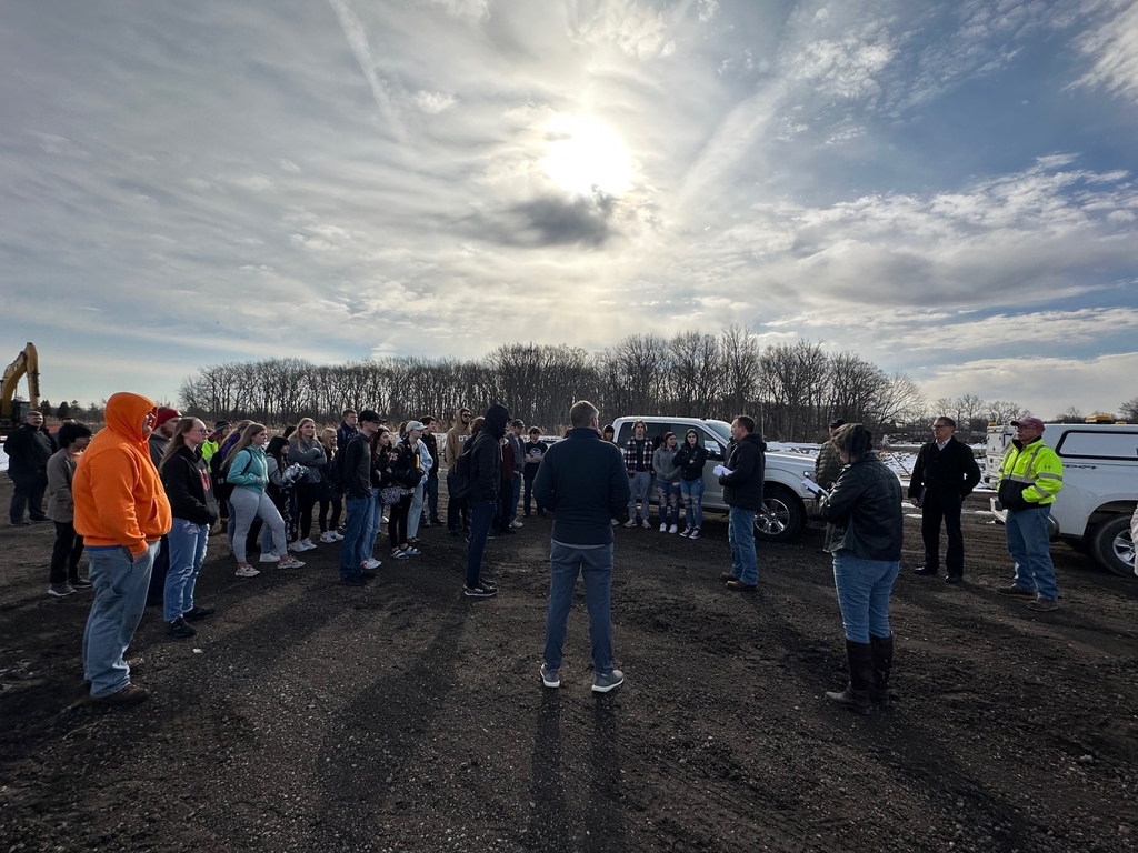 Students and City of PH Engineers at bridge site