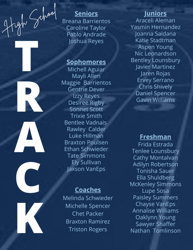 HS Track Roster