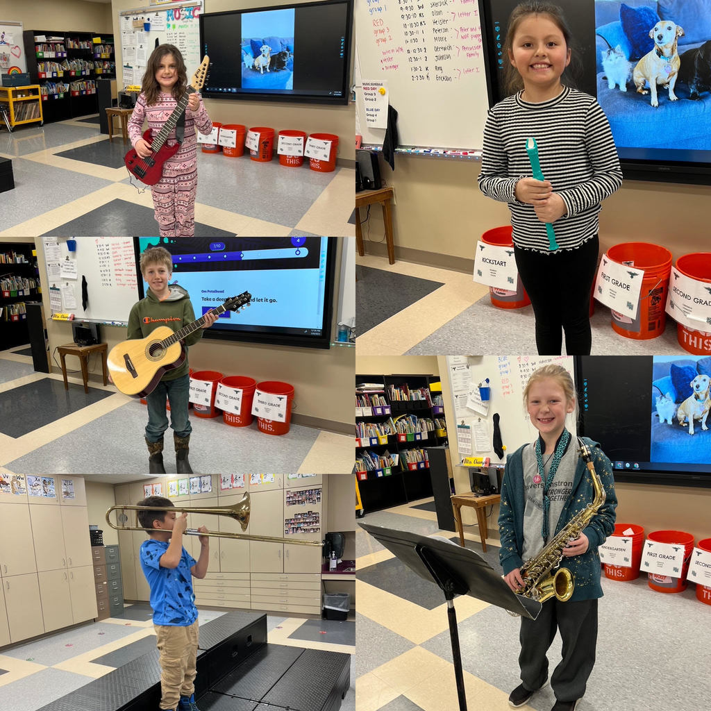 Ogema music students have been learning all about instruments! 