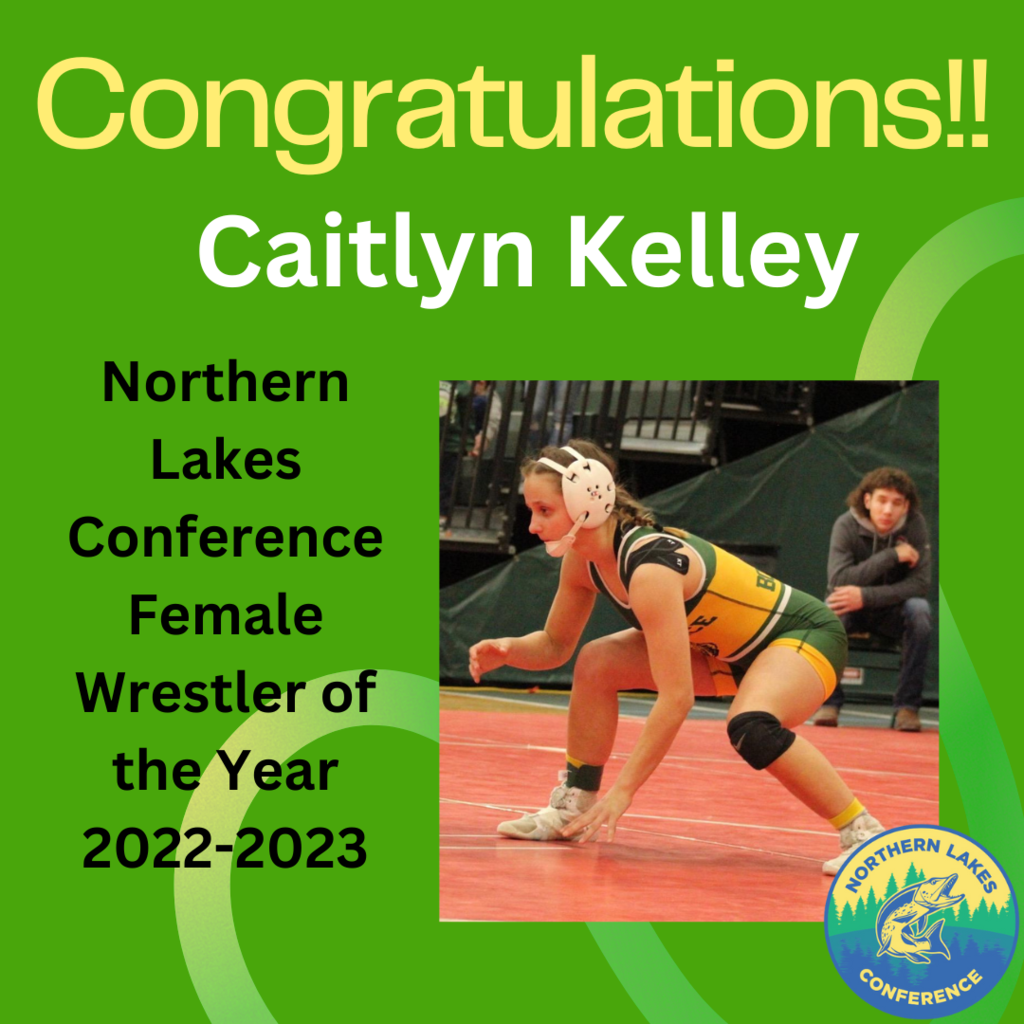 Congratulations Caitlyn Kelley Female Wrestler of the year