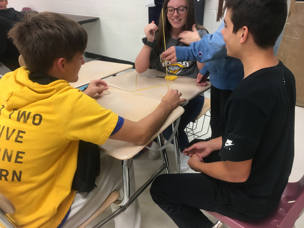 Students build bridges