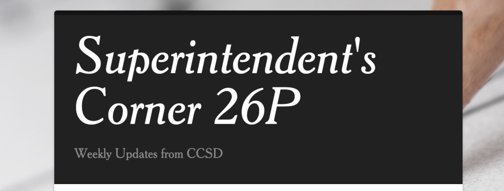 Superintendent's Corner 26