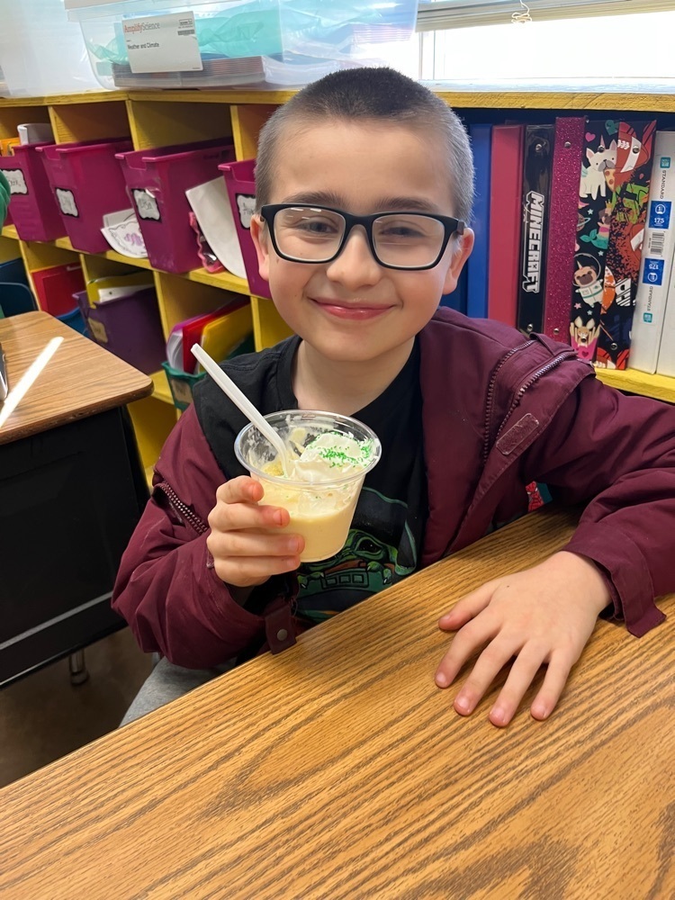 student with ice cream