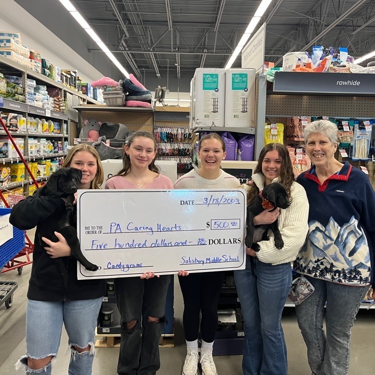 Check presentation by Interact Club Officers