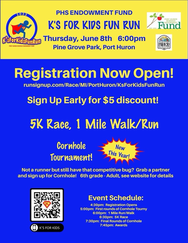 Ks for Kids 2023 registration flyer
