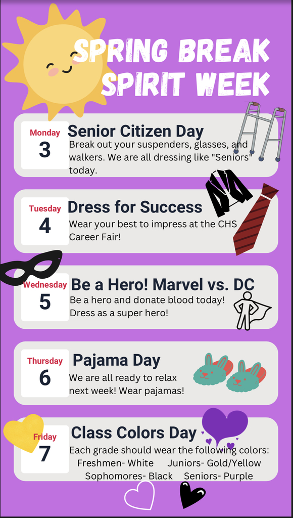 Spring Break Spirit Week