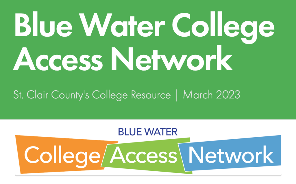 Blue Water College Access Network banner