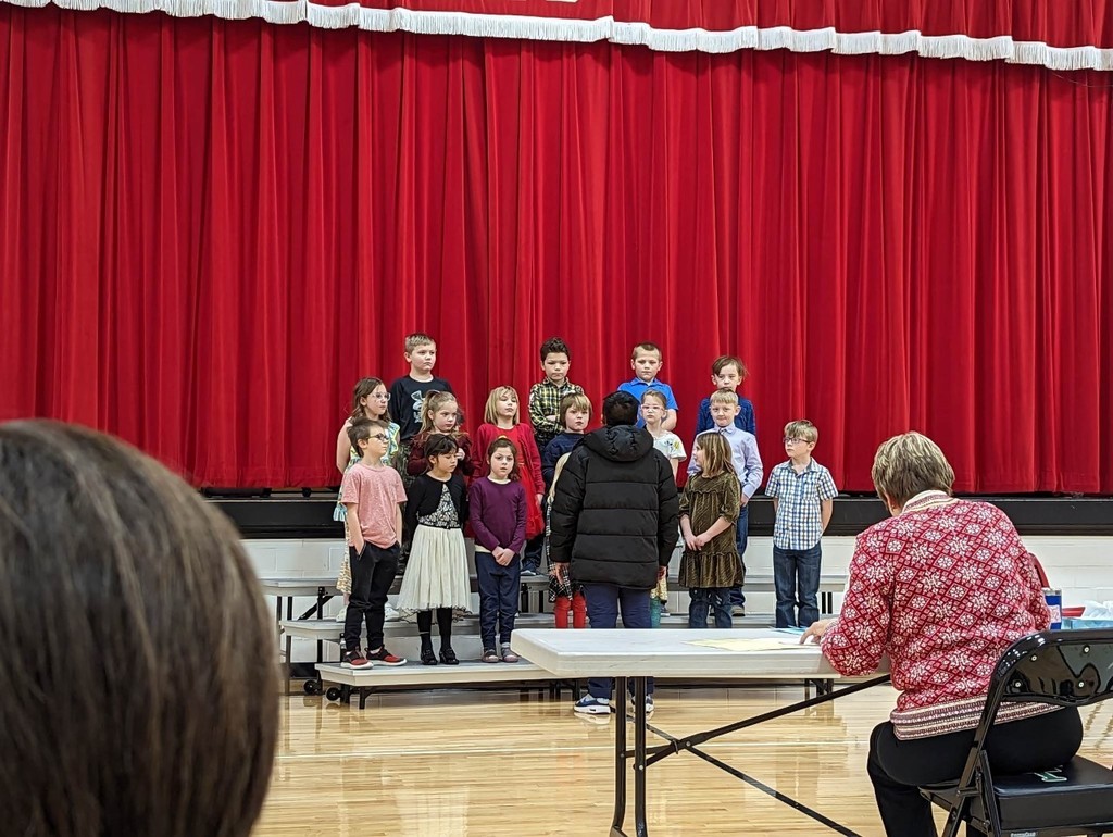 students singing