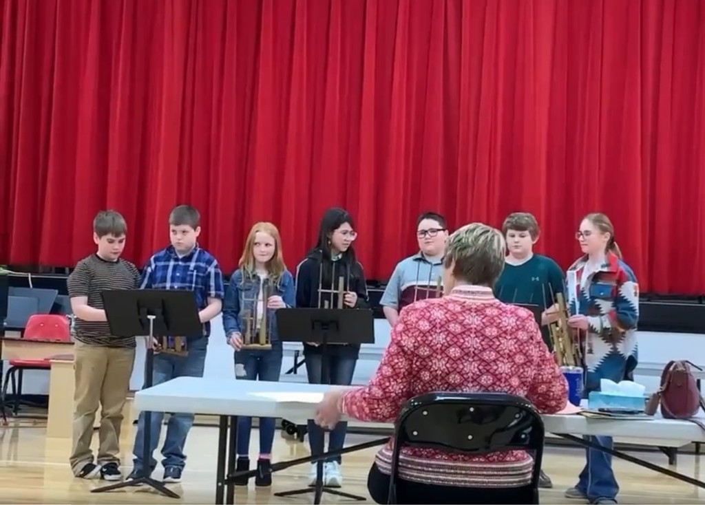 students playing instruments