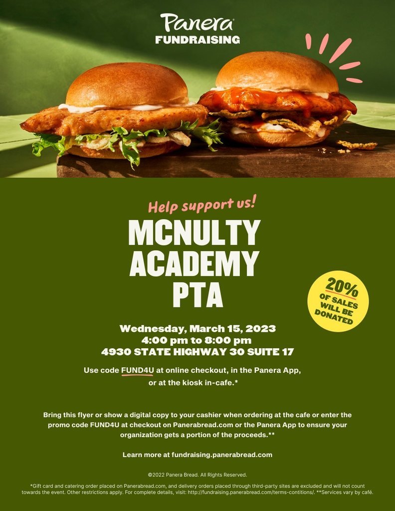 Help support us! Mcnulty Academy PTA