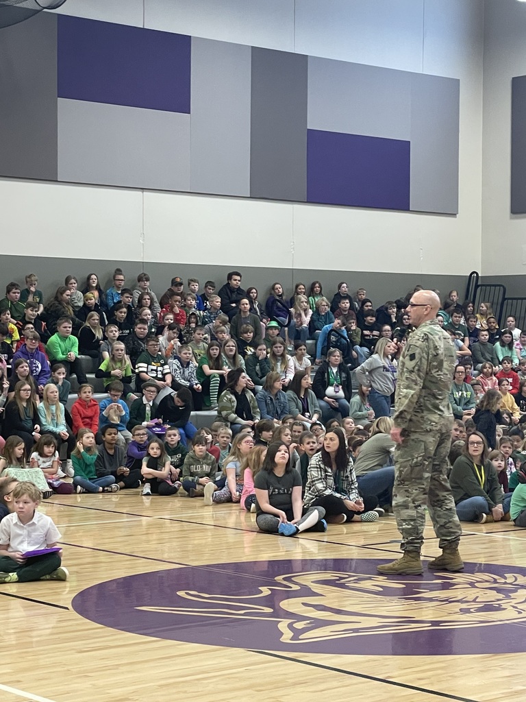 Colonial Marty Lepak spoke to EES students about our word of the month "Cooperation".