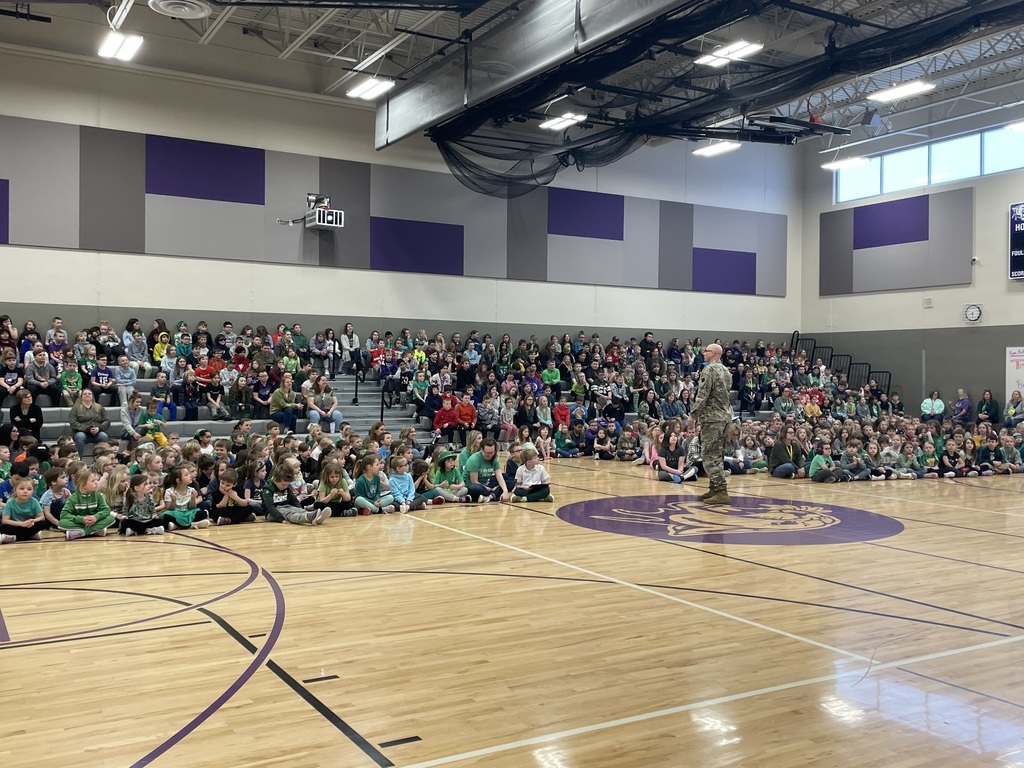 Colonial Marty Lepak spoke to EES students about our word of the month "Cooperation".