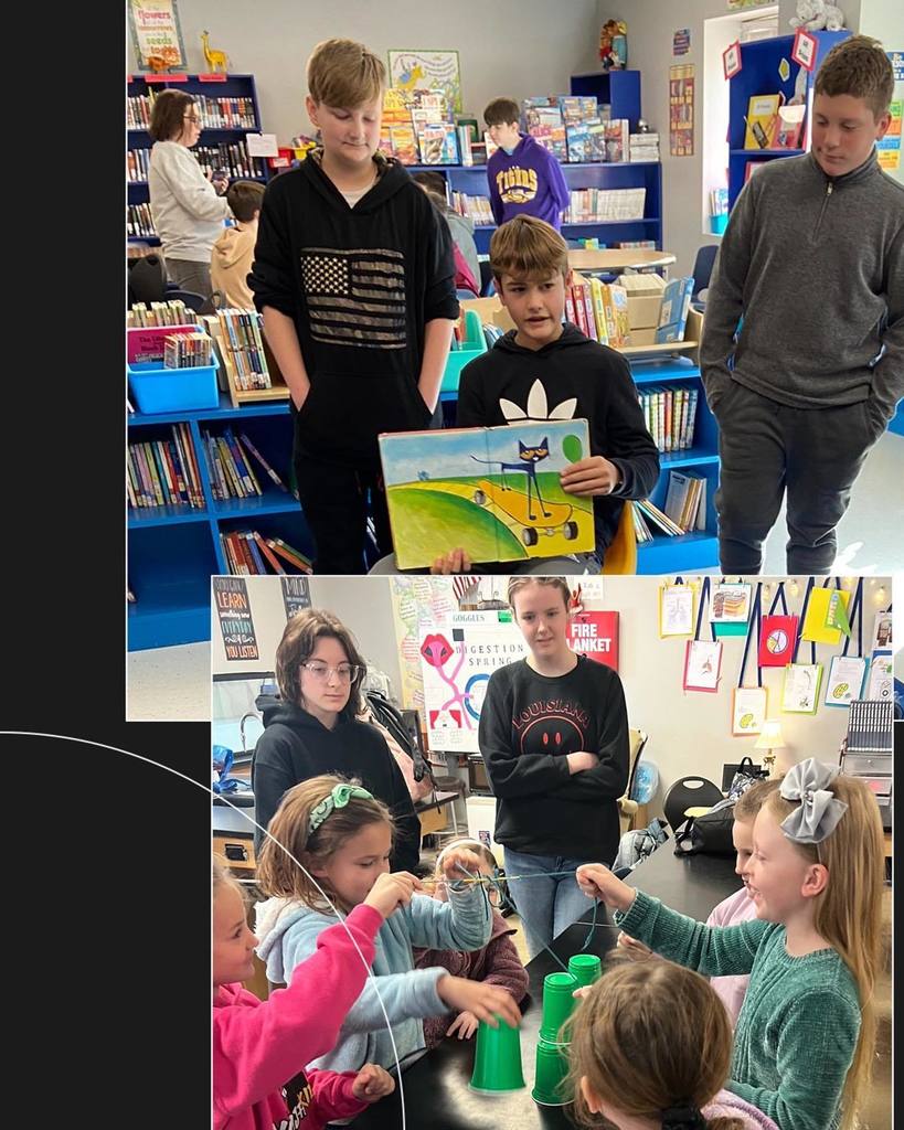 group of students working on activities and reading