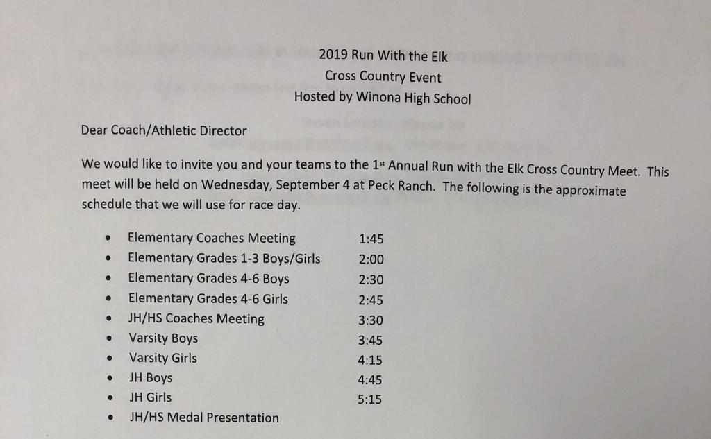 CC Schedule 