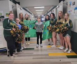 Stephen Mason Jr and Cheer team