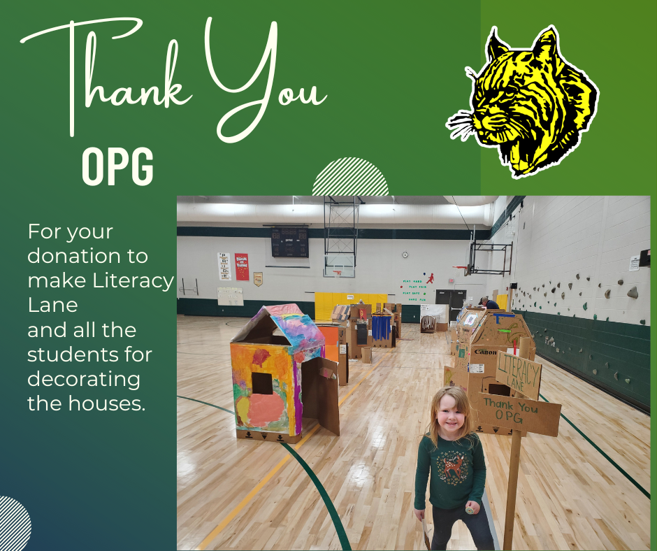 Thank you to OFFICE PLANNING GROUP (OPG) for your donation to make Literacy Lane and all the students for decorating the houses. #GoFloCats