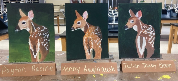 fawn painting