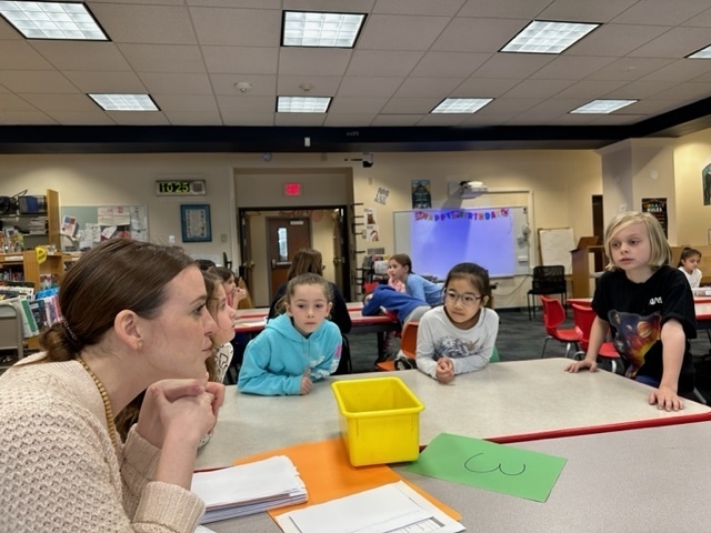 Wilson students completing a neurodiversity station activity  with their teacher