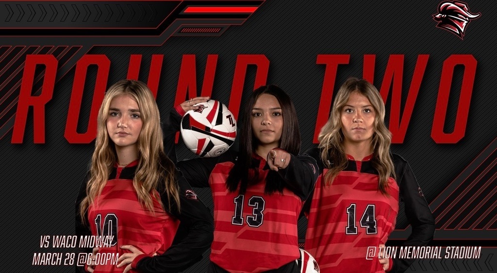 Join us in Ennis, TX tomorrow night as both Red Raider soccer teams compete in the 2nd round of playoffs! We will play Waco Midway at 6pm and the guys will play Dallas Skyline at 8pm. Let’s go Raiders!! ⚽️❤️
