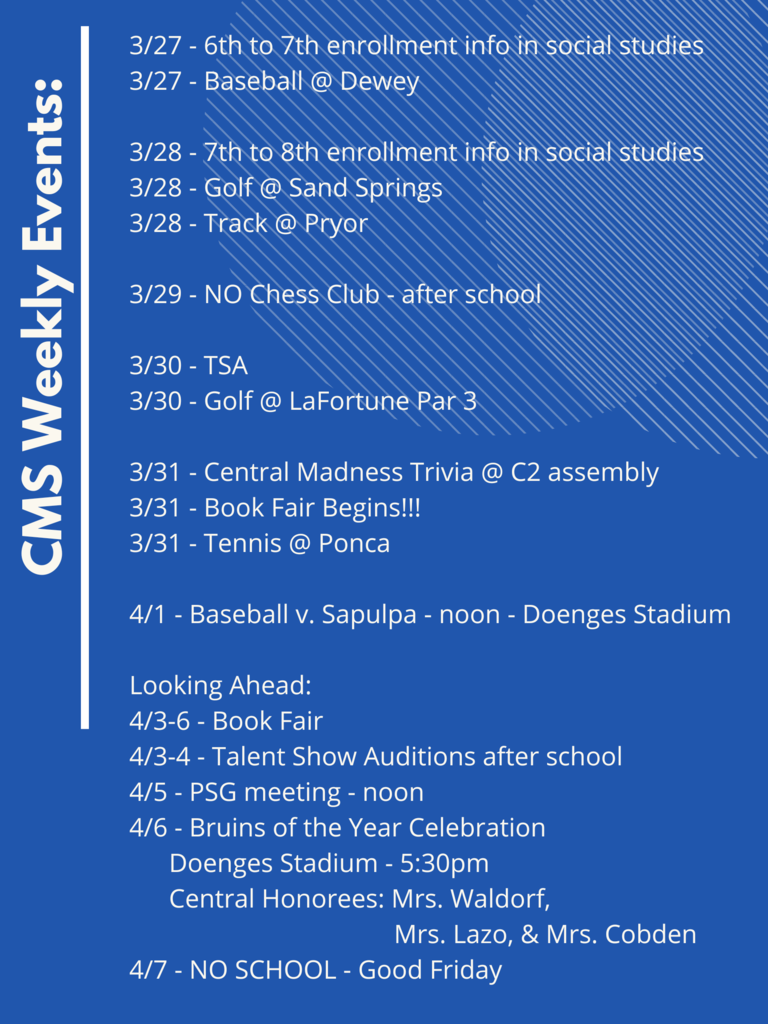 CMS Events 3/27