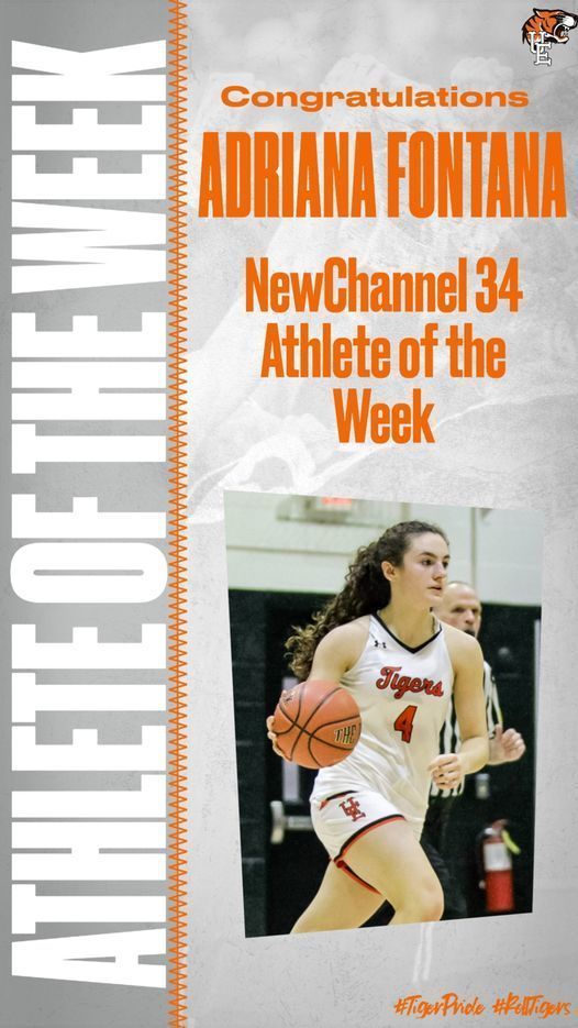 Congratulations Adriana Fontana, NewChannel 34 Athlete of the Week