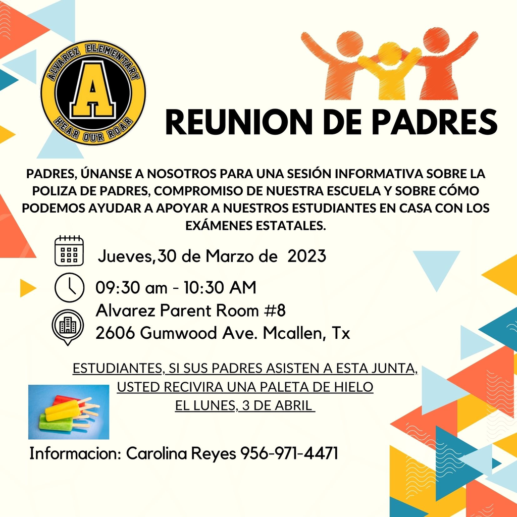 Reunion de padres 3/30/23