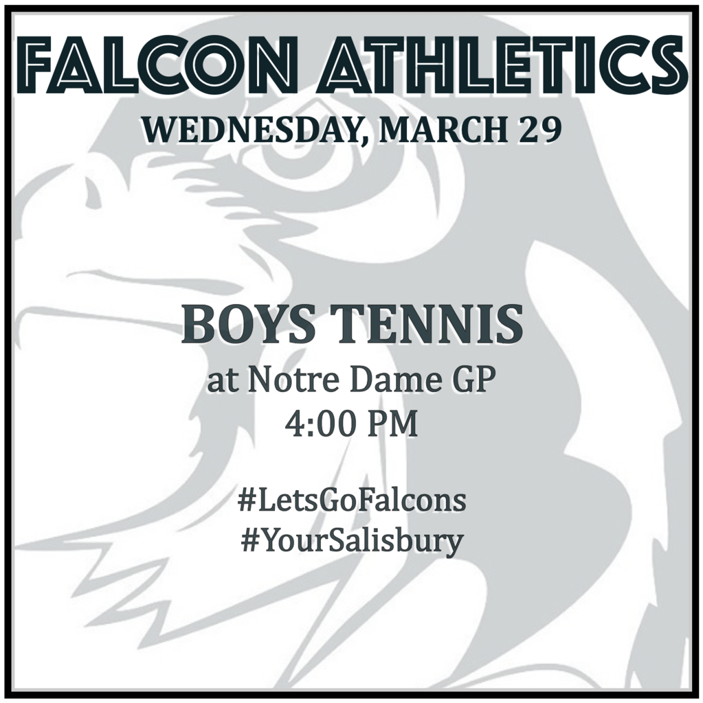 BOYS TENNIS at Notre Dame GP: 4:00 PM.