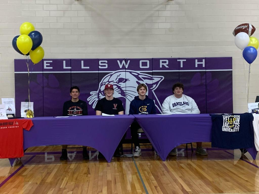 Alex Pazdernik - UW - River Falls (Cross Country and Track) Anthony Madsen - Valley City State University (Baseball) Lance Gipford - UW - Eau Claire (Football) Drew Gipson - Graceland University (Football)