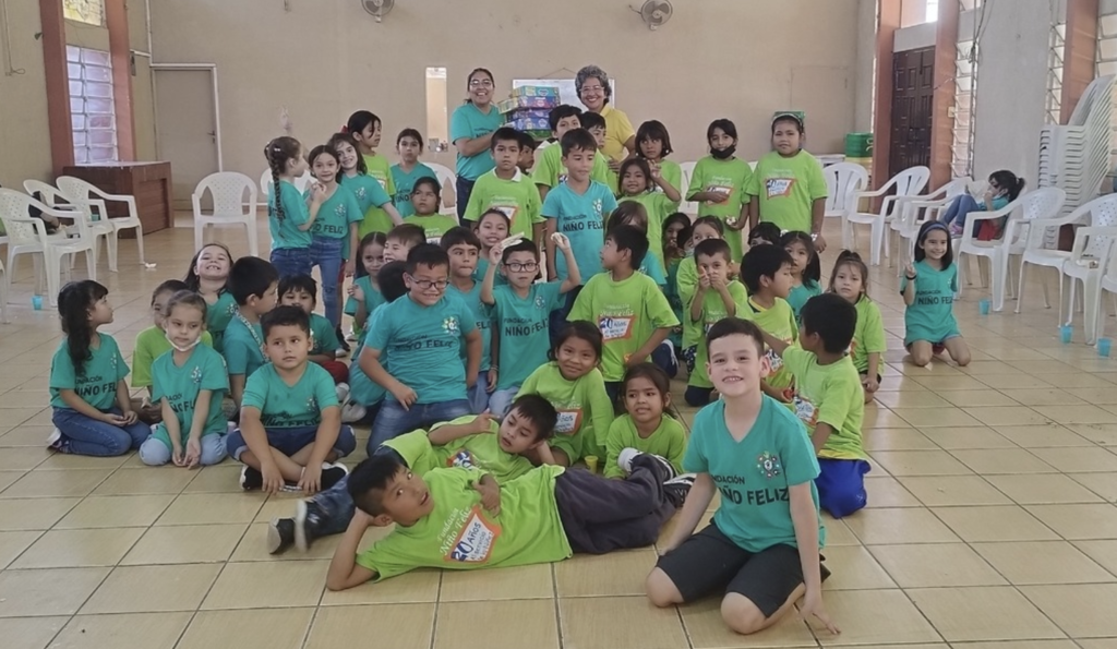 A group of children