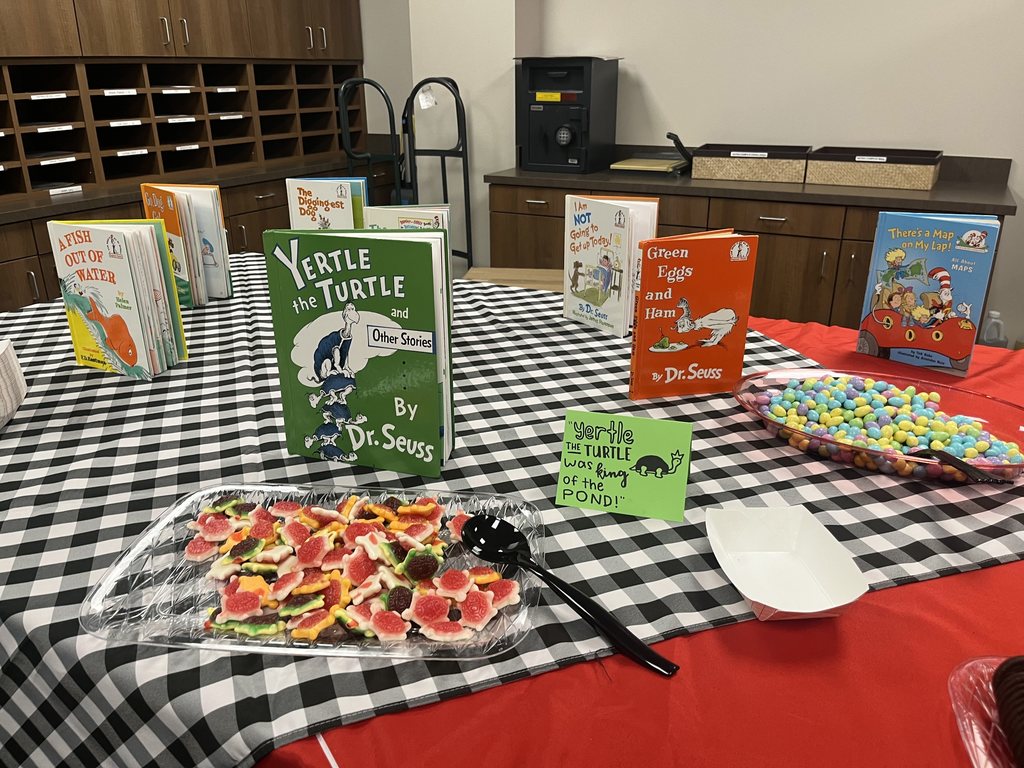 Dr. Seuss candy bar for Legacy staff from sophomore student council