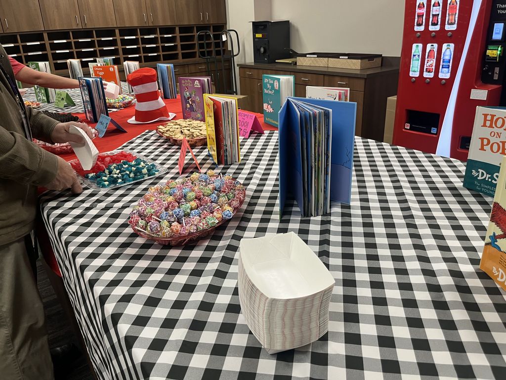 Dr. Seuss candy bar for Legacy staff from sophomore student council