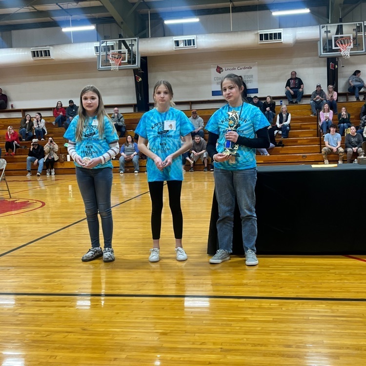 Brianna Devorss placed third place in 6th grade Spelling