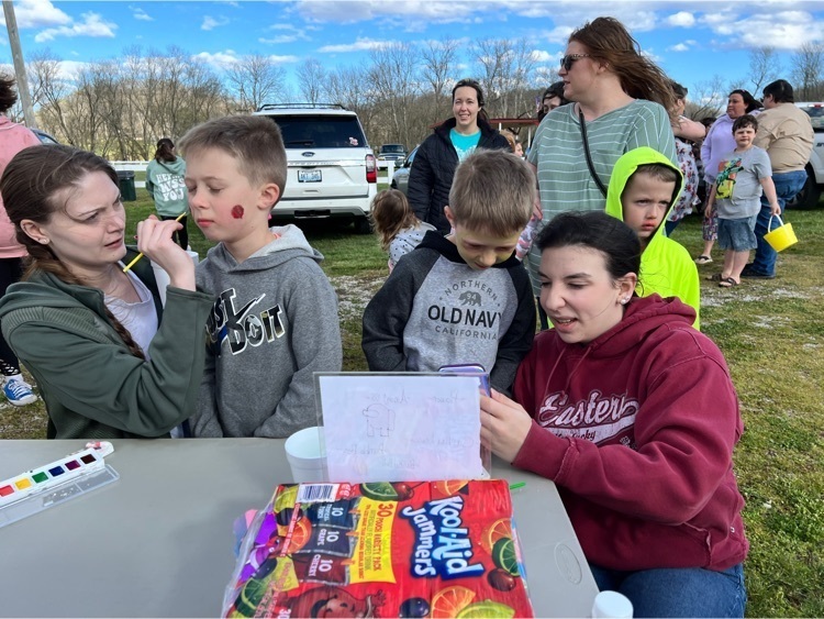 BETA students performing community service at Booneville's EGG-CELLENT celebration event. 