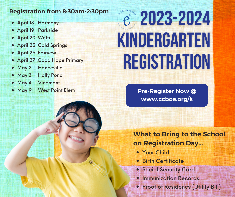 2023-2024 Kindergarten Registration