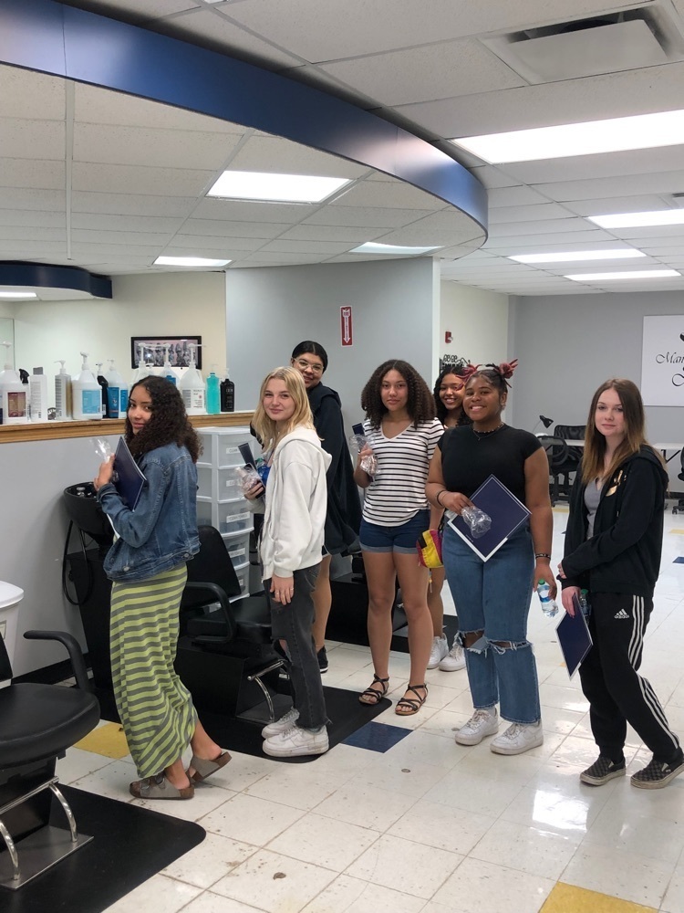  Touring the ICC West Campus Cosmetology Program salon.   