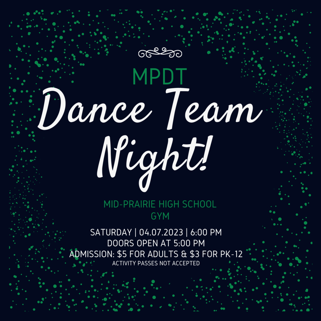 MPDT Dance Team Night flyer