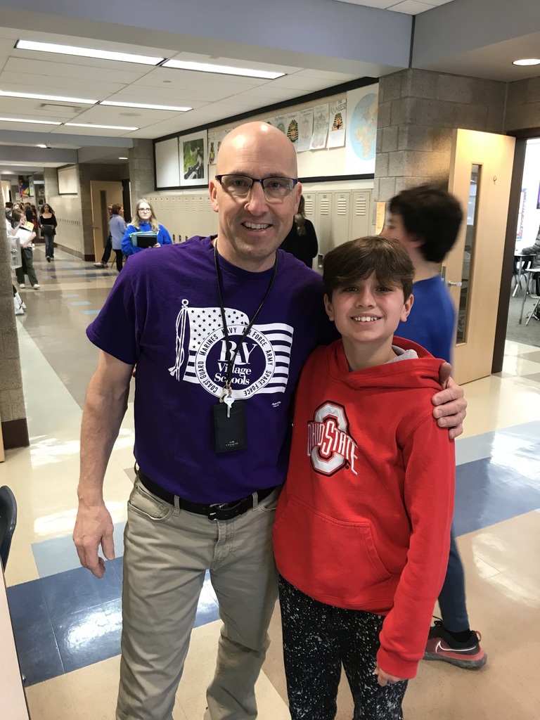 Kevesdy with military-connected student