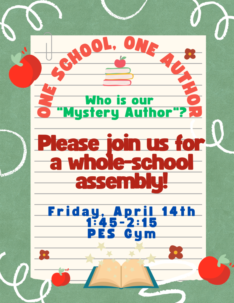 One School, One Author Assembly Flyer