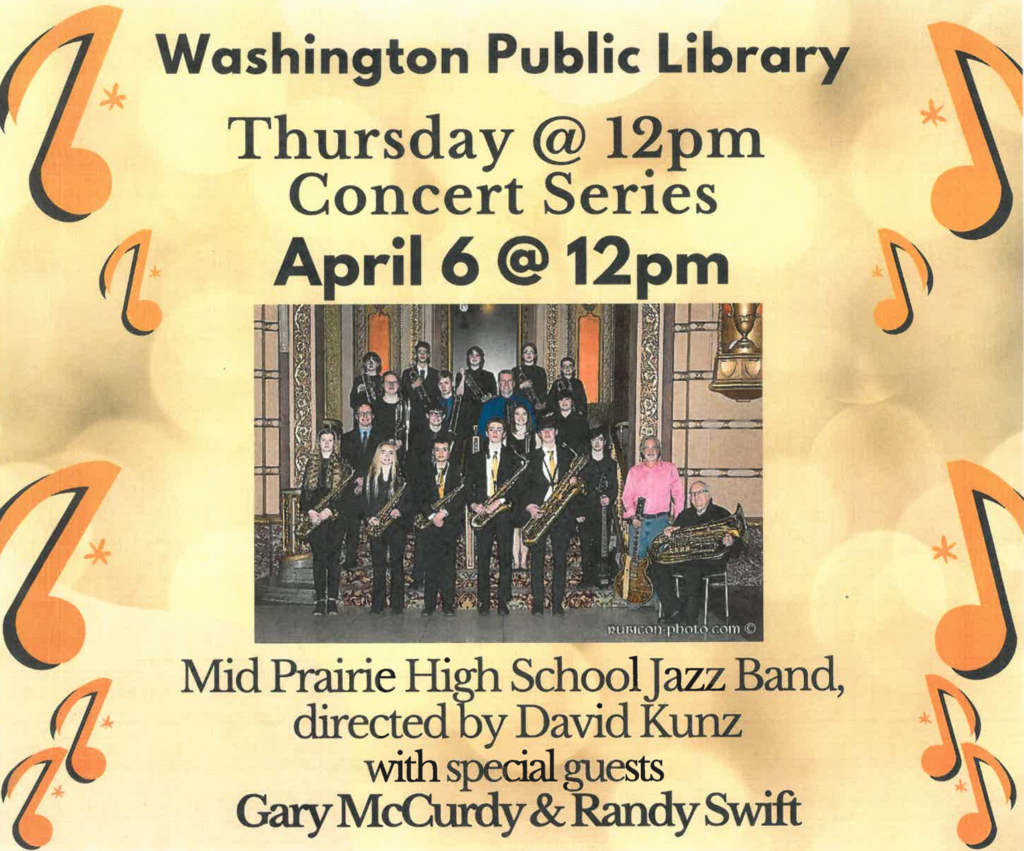washington library band concert flyer