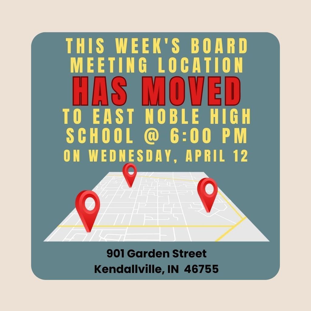 Board Meeting Location Changed to ENHS