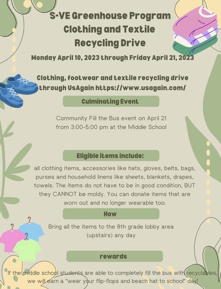 clothing and textile drive
