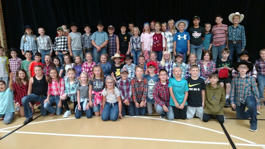 West students enjoying country/farmer day.