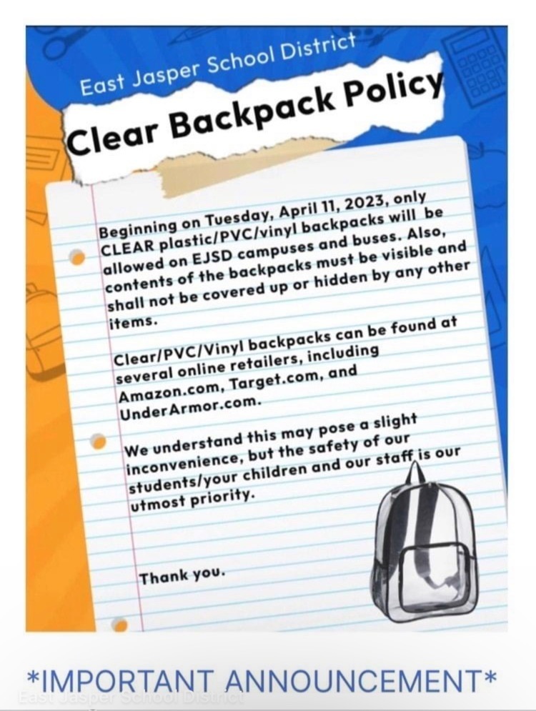 Clear Backpacks