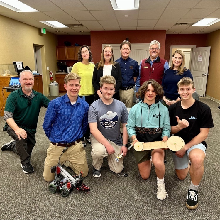 Tonight's BOE work session featured a student spotlight of CMHS engineering seniors, Isaac Eilmes and Nathan Litcap and freshman, Paxton Jones and Cole Caton, from Mr. Scott's class.