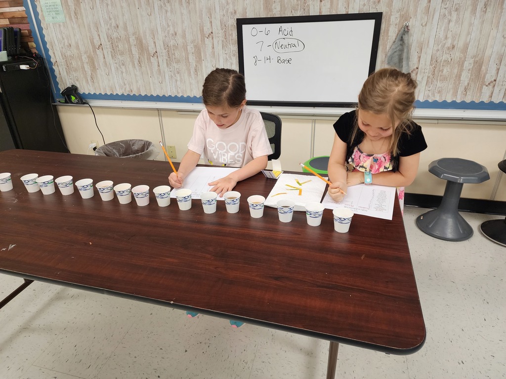 Testing the liquids.