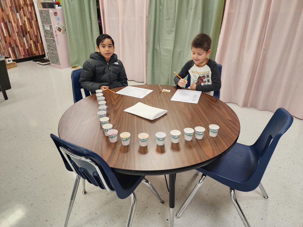 Testing the liquids.