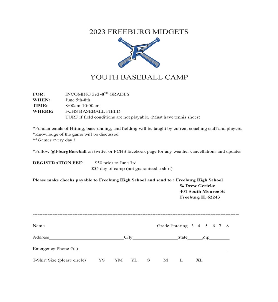 fchs baseball camp