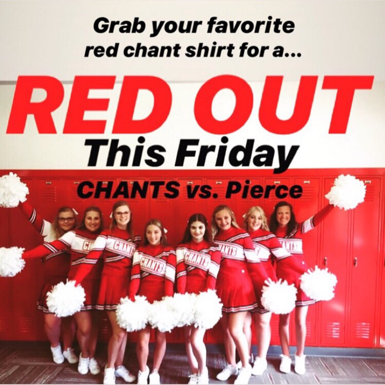 Sport your red gear on Friday!