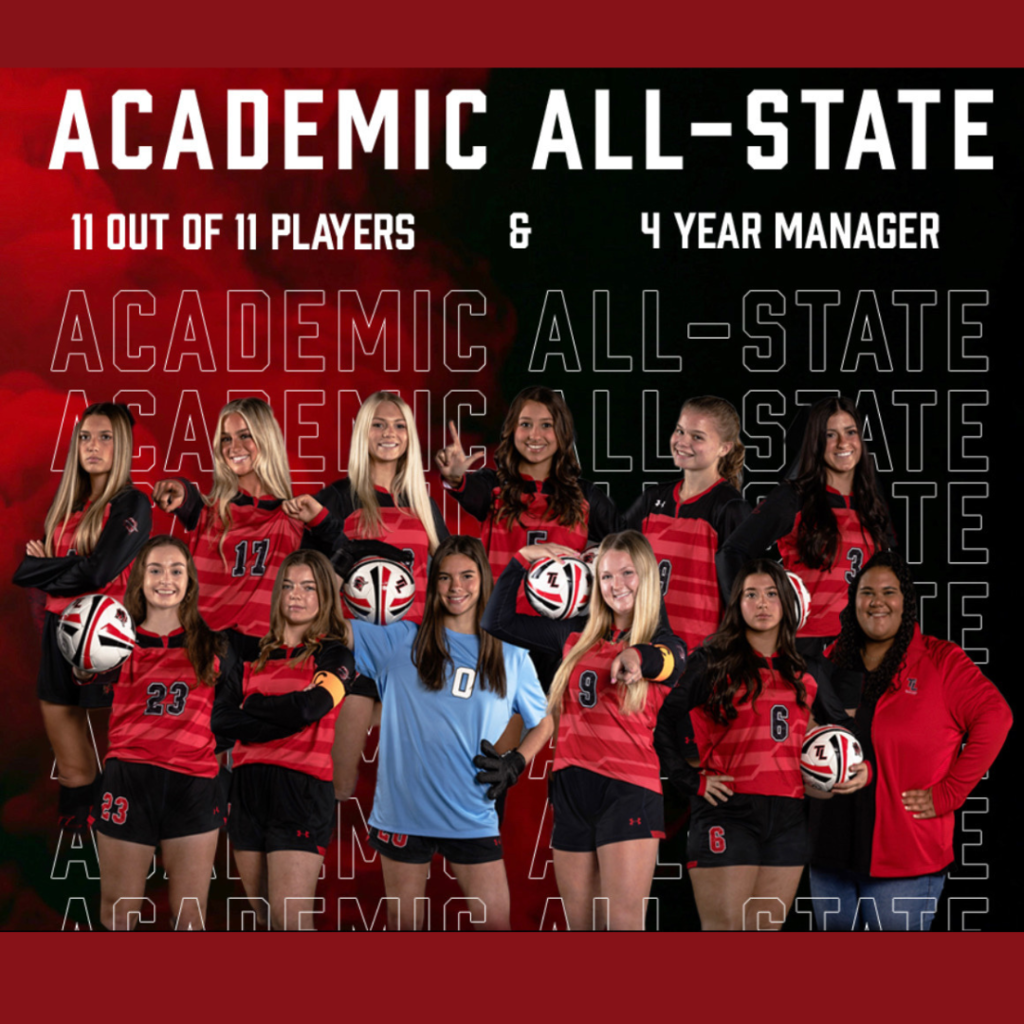 Academic All-State 11 out of 11 players and 4 year manager