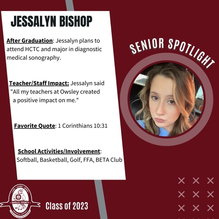 Senior Spotlight-Jessalyn Bishop